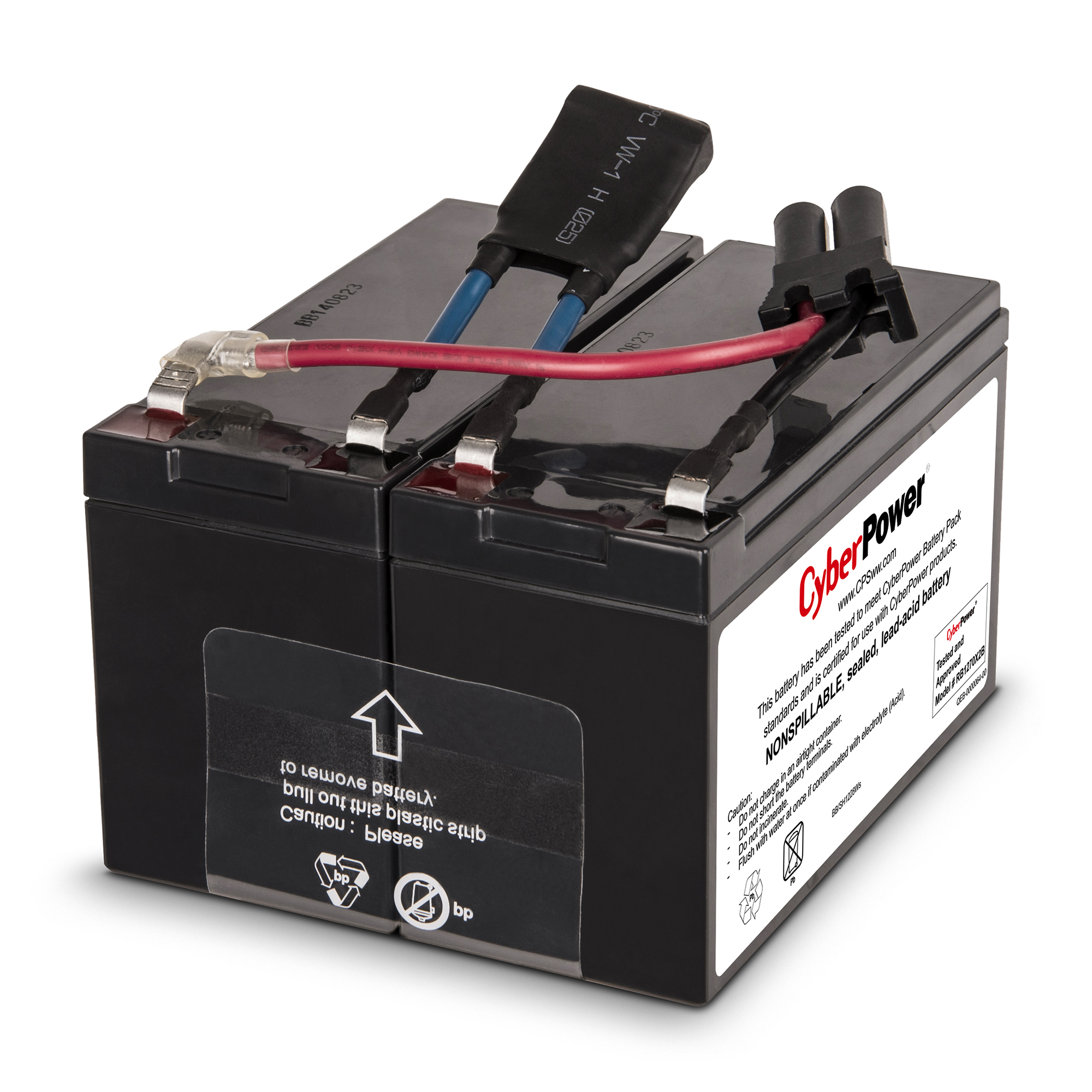 thumbnail image 2 of CyberPower UPS Replacement Battery - RB1270X4B 12V/7Ah Cartridge For OR1500LCDRTXL2U 2 of 11