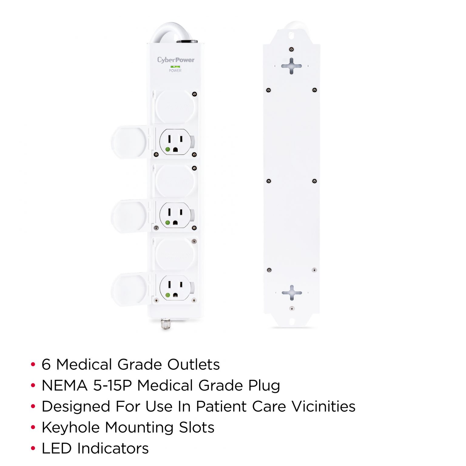 MPV615P Medical Grade Power Strip Product Details, Specs, Downloads