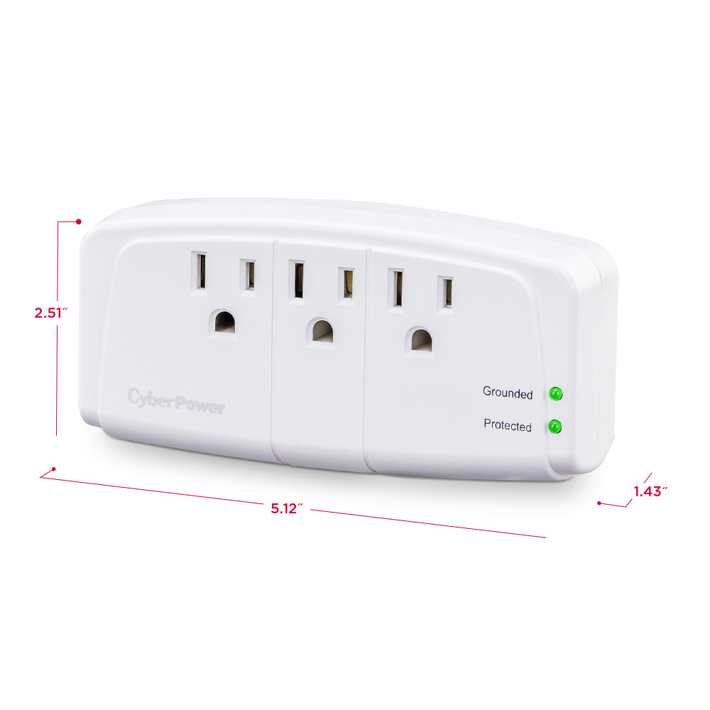 CSB300W - Essential Surge Protectors - Product Details, Specs, Downloads | CyberPower CSB300W - Essential Surge Protectors - Product Details, Specs, Downloads | CyberPower