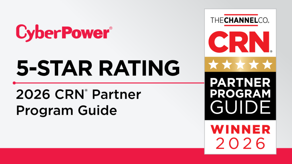 CyberPower Earns A 5 Star Rating In The 2026 CRN Partner Program Guide Press Release CRN 2026 SOCIAL 1024x576 