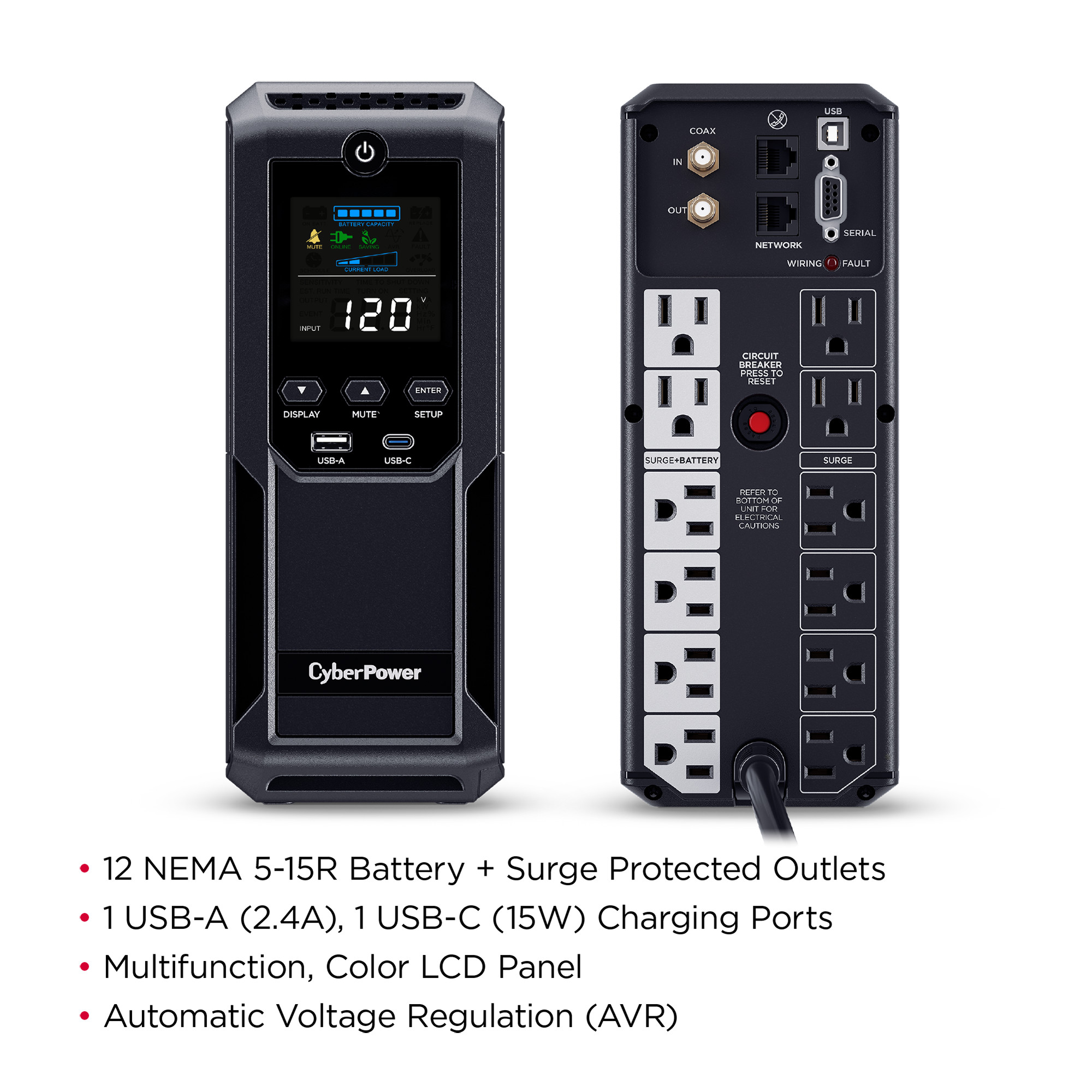 CP1500AVRLCD3 - Intelligent LCD - Product Details, Specs